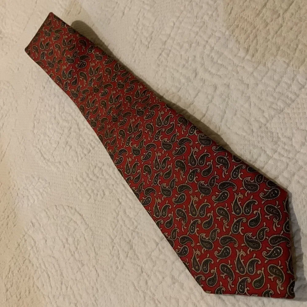 Dior paisley silk tie